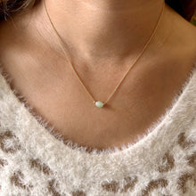 Collier pierre amazonite verte