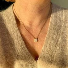 collier minimaliste plaqué or