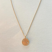 Collier plaqué or pendentif signe du bélier