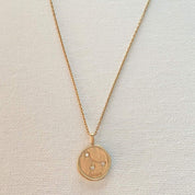 Cgaube plaqué or avec pendentif cancer