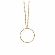 Collier pendentif cercle plaqué or