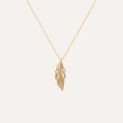 Collier pendentif plume