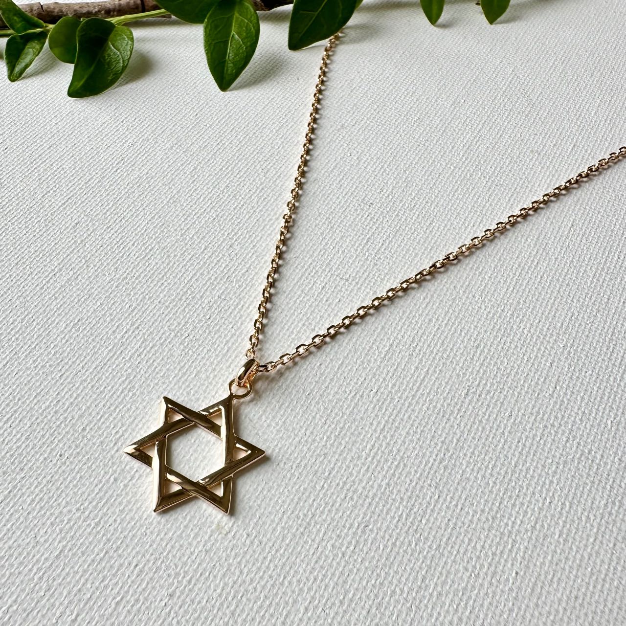 Collier homme étoile de David