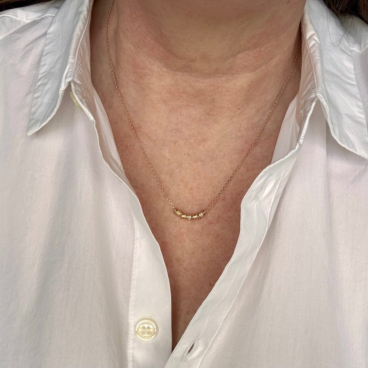 Collier plaqué or talisman