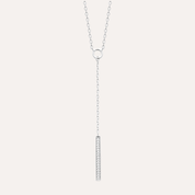 Collier plongeant argent