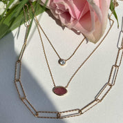 Collier femme plaqué or 18 carats