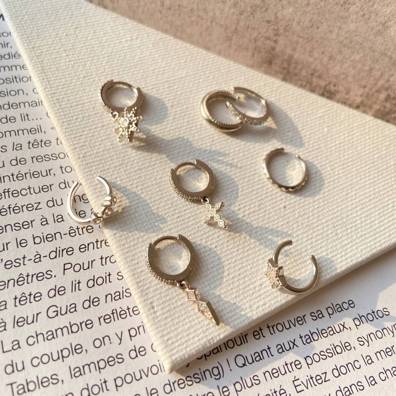 Boucles d'oreilles argent fantaisie