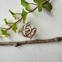 Bague fil enlacé plaqué or 18 carats