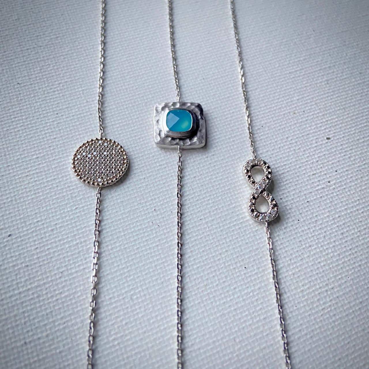 Composition de 3 bracelet en argent