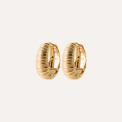 Larges créoles plaqué or