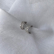 Créoles argent zirconium