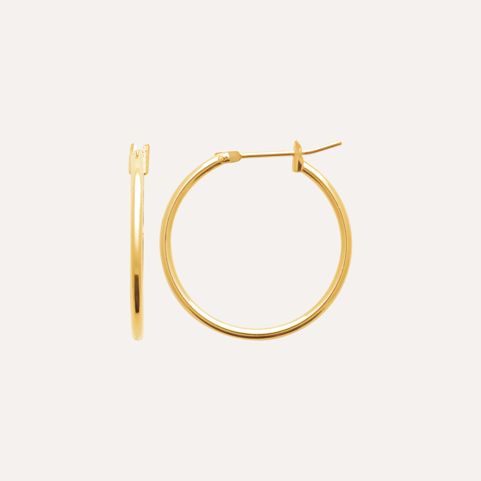 Créoles fines plaqué or