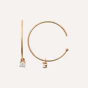 Créoles fines plaqué or