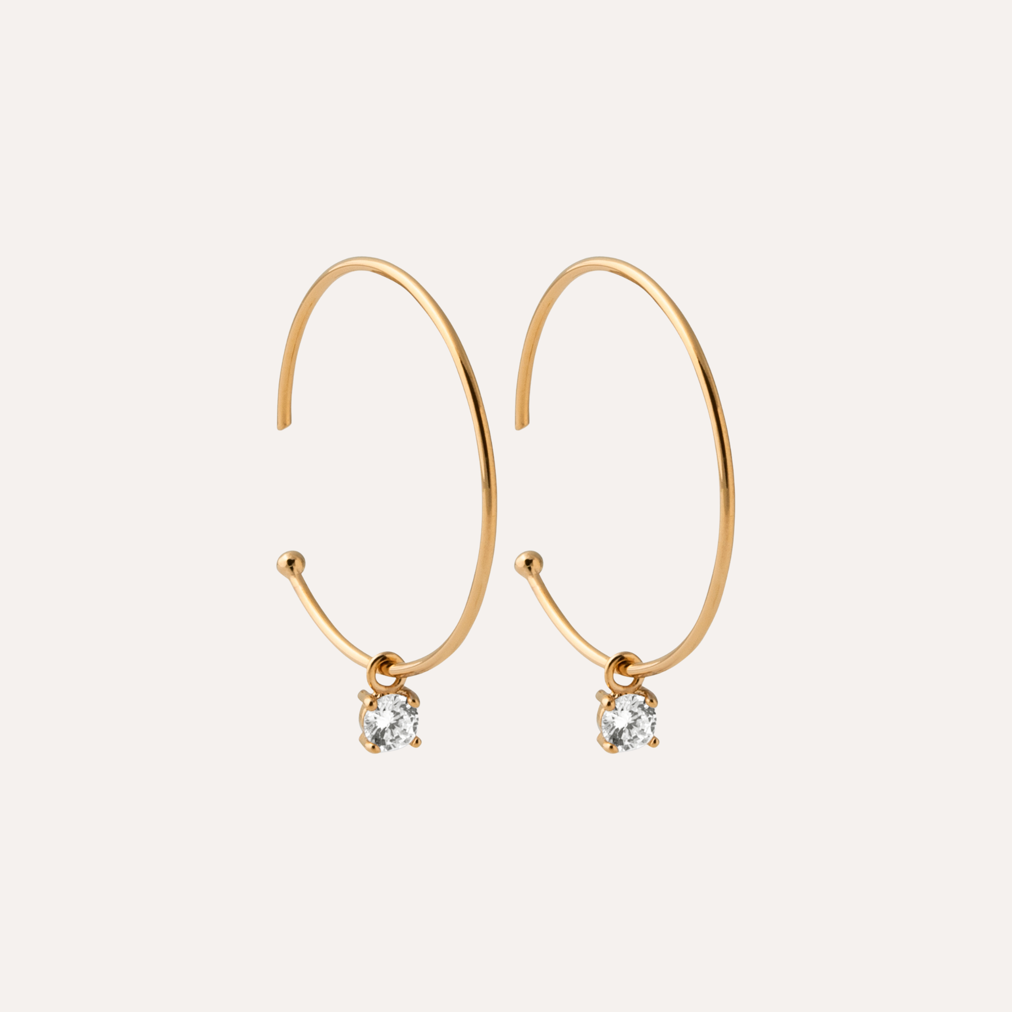 Créoles fines plaqué or