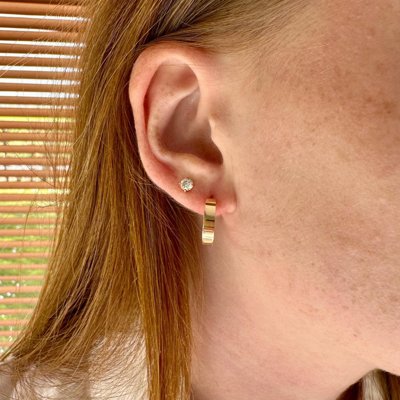 Créoles plaqué or mixte