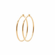 créoles épaisses grand diamètre plaqué or