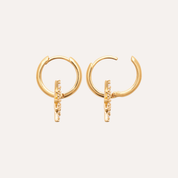 Créoles étoiles plaqué or Betty