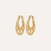 Créoles plaqué or arabesque Nawell