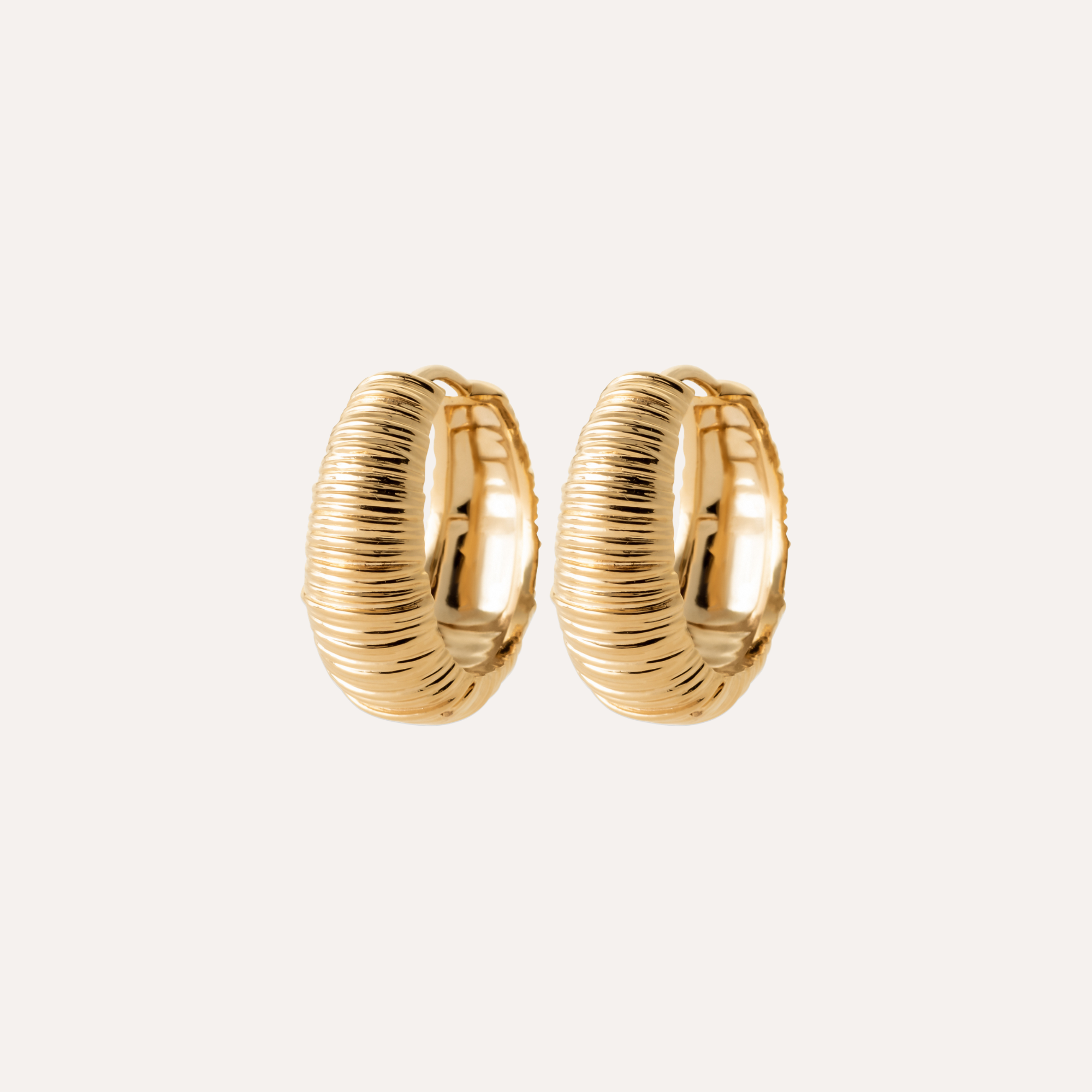 Larges créoles plaqué or Paradis