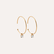 Créoles fines plaqué or Tamara