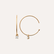 Créoles fines plaqué or Tamara