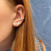 Zirconium rond 5 mm serti 4 griffes argent