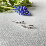 Boucles d'oreilles argent brillantes