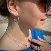 Boucles d'oreilles étoiles brillantes