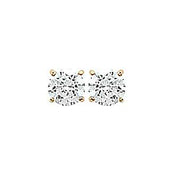 Zirconium rond serti 4 agriffes en plaqué or !