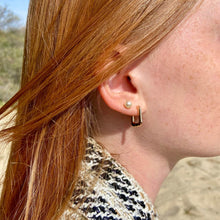 Boucles d'oreilles plaqué or perle