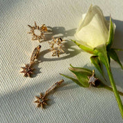 Boucles d'oreilles étoiles plaqué or