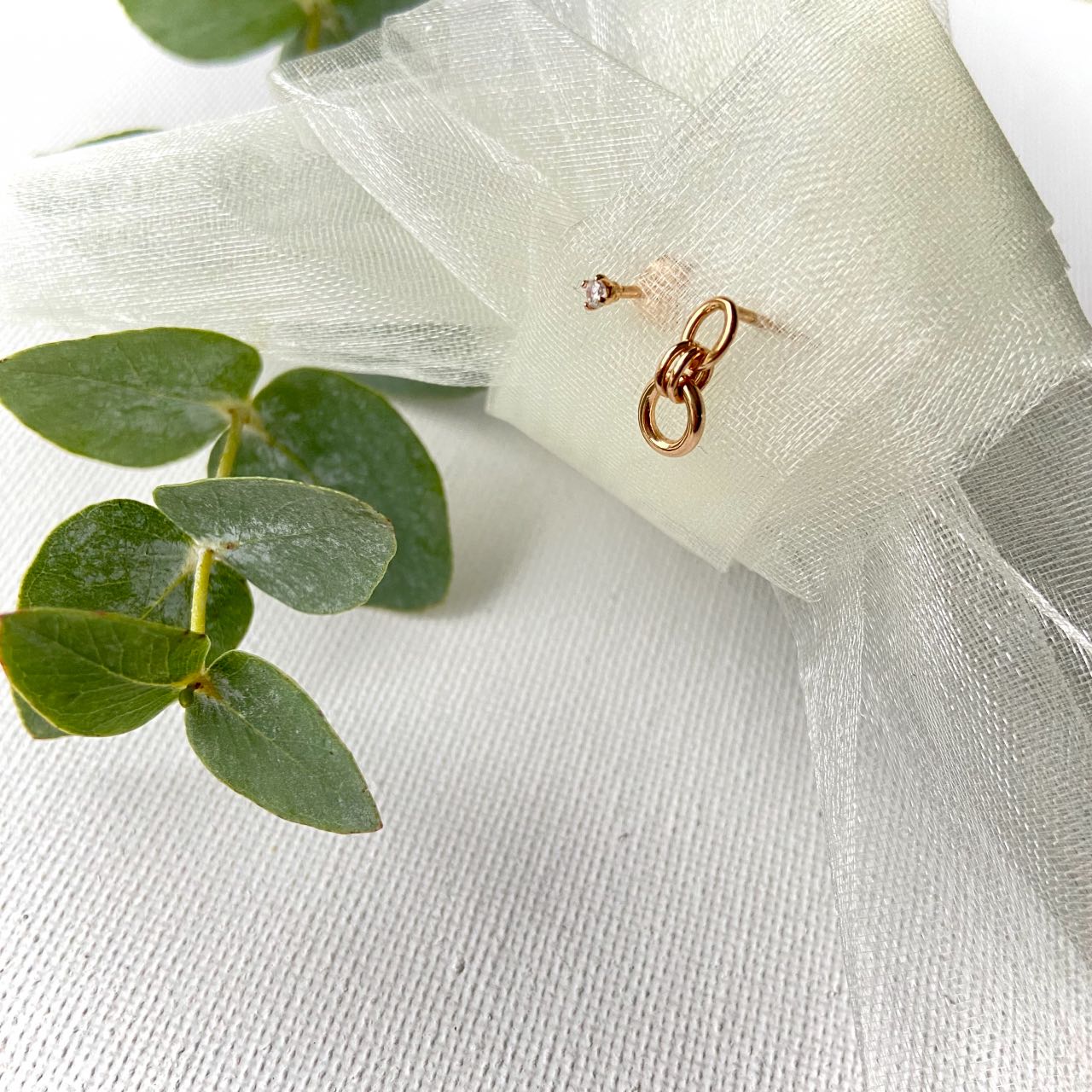 Boucles d'oreilles plaqué or 18 carats