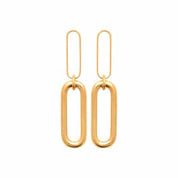 Boucles d'oreilles pendantes plaqué or