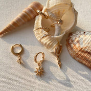 composition de bagues d'oreilles plaque or