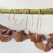 Composition automnale de boucles créoles plaqué or