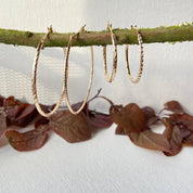 Composition de créoles femme plaqué or