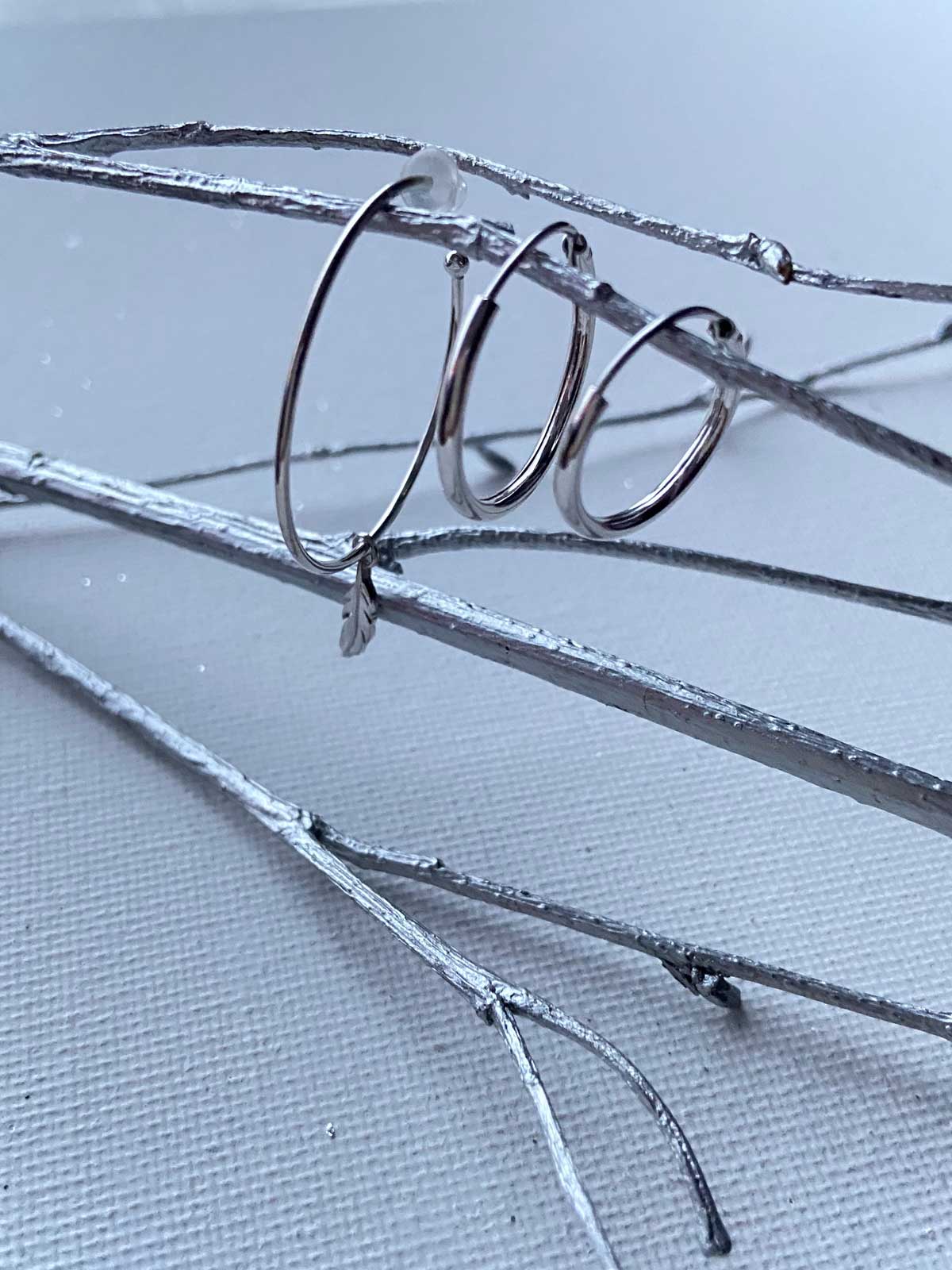 Créoles fines argent