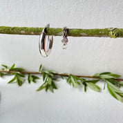 Boucles d'oreilles larges créoles argent