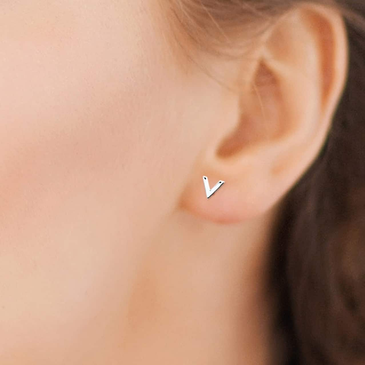 Boucles d'oreilles argent V