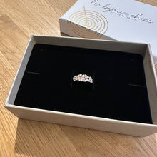 Bague multi zirconiums plaqué or Uma