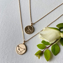Collier signe du zodiaque plaqué or