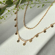 deux colliers femme plaqué or