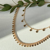 Composition de 2 colliers plaqué or femme