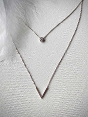 Collier double en argent 925