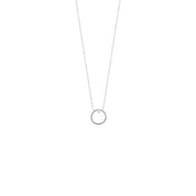 Collier anneau argent femme