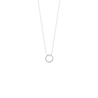 Collier anneau argent femme