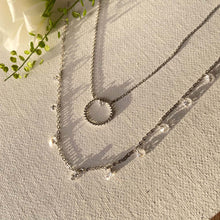 Composition de 2 colliers argent