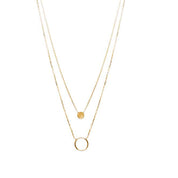 Collier double plaqué or