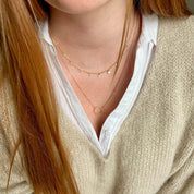 Collier cercle plaqué or