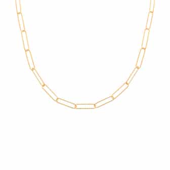 Collier chaîne plaqué or
